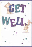 Radiating heartfelt warmth, this get well card springs to life with two charming characters: a beaming teddy bear and a joyful puppy, each poised in playful harmony atop and beside bold, colourful 'Get Well' lettering. Rich indigos and teals bring the text to life, while scattered stars add a sprinkle of whimsy, reminiscent of clear nights above Shadwell Basin. The personalities of these cuddly friends are captured in every stroke-their downy fur and floppy ears invite the kind of comforting embrace familiar to anyone who's received flowers from a Shadwell Florist. The cream-toned background lends purity and brightness, lifting the spirits with every glance. This card is more than a message-it's a soft, gentle promise of support and encouragement, thoughtfully crafted to reassure a loved one in need. Perfect as a heartfelt extra alongside a vibrant bouquet for local delivery, this delightful design echoes the compassion and optimism that define our Shadwell community.